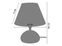 Lámpara de noche TOSEL ,madera,Azul ,A22xD16xP16cm