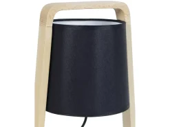 Lámpara de noche TOSEL ,madera,natural,A32,5xD19xP19cm