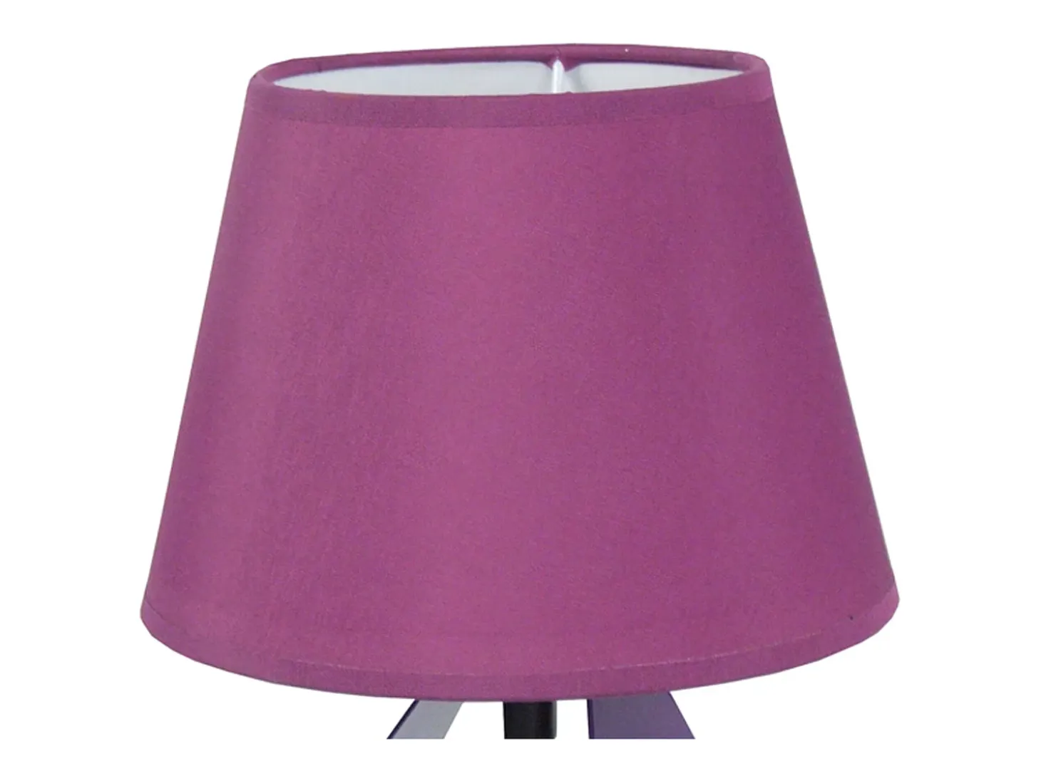 Lámpara de noche TOSEL ,metal,violeta ,A29xD18xP 18cm