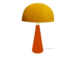 Lámpara de noche TOSEL ,metal,madera,AMARILLO,A37xD24,5xP24,5cm
