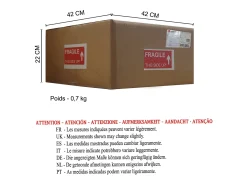 Lámpara de noche TOSEL ,metal,violeta ,A24xD14xP11cm