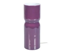 Lámpara de noche TOSEL ,vidrio,violeta ,A27xD10xP10cm