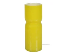 Lámpara de noche TOSEL ,vidrio,AMARILLO,A27xD10xP10cm