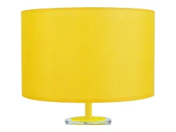 Lámpara de noche TOSEL ,vidrio,AMARILLO,A30xD25xP25cm