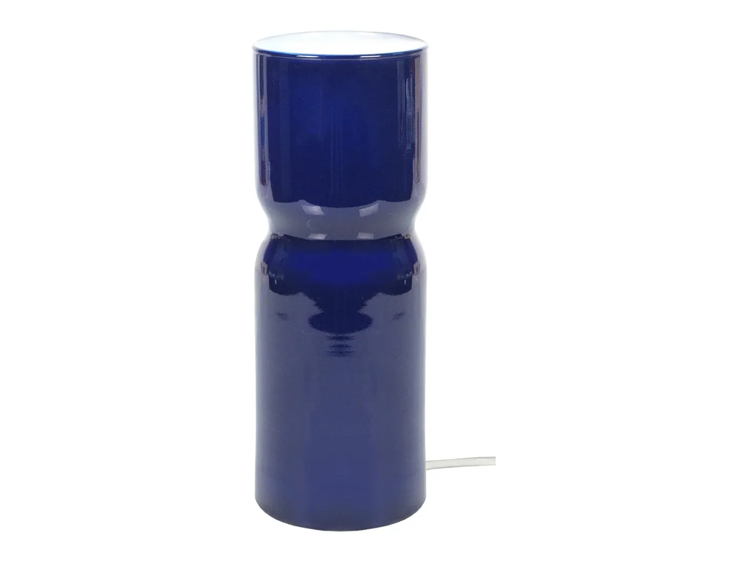 Lámpara de noche TOSEL ,vidrio,Azul ,A27xD10xP10 cm