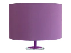Lámpara de noche TOSEL ,vidrio,violeta ,A30xD25xP25cm