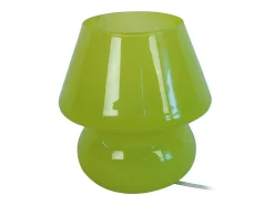 Lámpara de noche TOSEL ,vidrio,Verde,A16,5xD15,5xP15,5cm