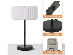 Lámpara de noche vintage NETTLIFE para sala de estar - Lámpara de mesa con cable de diseño para dormitorio