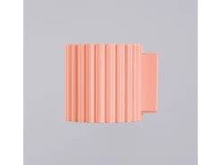 Lámpara De Pared Aura Minimalista De Aluminio - 1 Fuentes Luminosas - L.10 X A.10 Cm - Aterciopelado