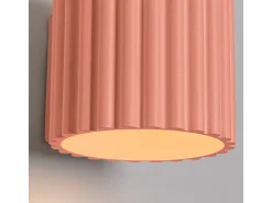 Lámpara De Pared Aura Minimalista De Aluminio - 1 Fuentes Luminosas - L.10 X A.10 Cm - Aterciopelado
