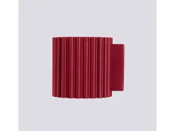 Lámpara De Pared Aura Minimalista De Aluminio - 1 Fuentes Luminosas - L.10 X A.10 Cm - Borgoña
