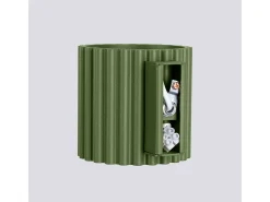 Lámpara De Pared Aura Minimalista De Aluminio - 1 Fuentes Luminosas - L.10 X A.10 Cm - Verde Oliva