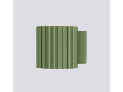 Lámpara De Pared Aura Minimalista De Aluminio - 1 Fuentes Luminosas - L.10 X A.10 Cm - Verde Oliva