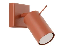 Lámpara de pared Briix moderno de acero - 1 fuentes luminosas 3000K - L.8 x A.8 cm - ocre rojo