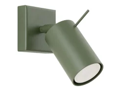 Lámpara de pared Briix moderno de acero - 1 fuentes luminosas 4000K - L.8 x A.8 cm - verde oliva