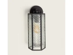 Lámpara de Pared Cristal Hadley Negro