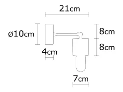 Lámpara de pared de diseño en madera SONIA - Efecto cálido de madera, luz suave, ideal para salón, dormitorio o entrada
