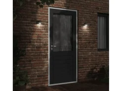 Lámpara de pared de exterior aluminio fundido negro ES672231