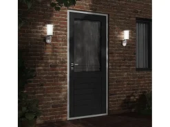 Lámpara de pared de exterior con sensor acero inoxidable ES303473