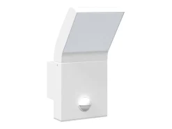 Lámpara de pared de exterior LED con sensor aluminio blanco ES121813