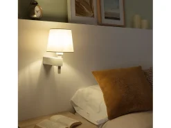 Lámpara de Pared de Metal Chini Blanco