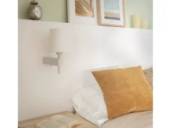 Lámpara de Pared de Metal Chini Blanco