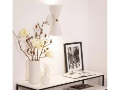 Lámpara de Pared de Metal Kusini Blanco