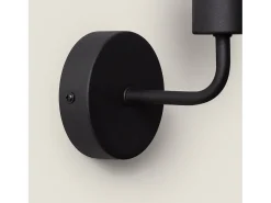 Lámpara de Pared de Metal Jayso Negro