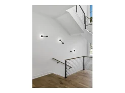Lámpara de pared Eclipsia negra - 325 x 85 x 64 mm GX53 - Elegante aplique de pared de metal