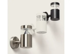 Lámpara de Pared Exterior LED 5W Acero Inoxidable Inti Black 3000K Blanco Cálido