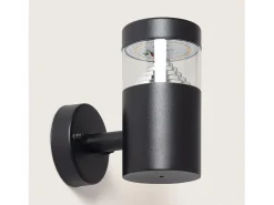 Lámpara de Pared Exterior LED 5W Acero Inoxidable Inti Black 3000K Blanco Cálido