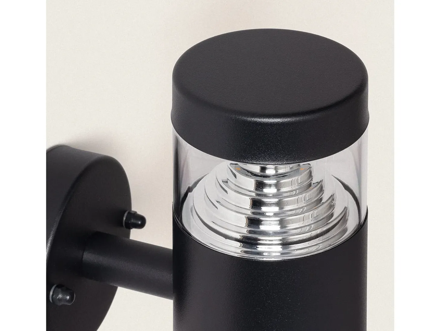 Lámpara de Pared Exterior LED 5W Acero Inoxidable Inti Black 3000K Blanco Cálido