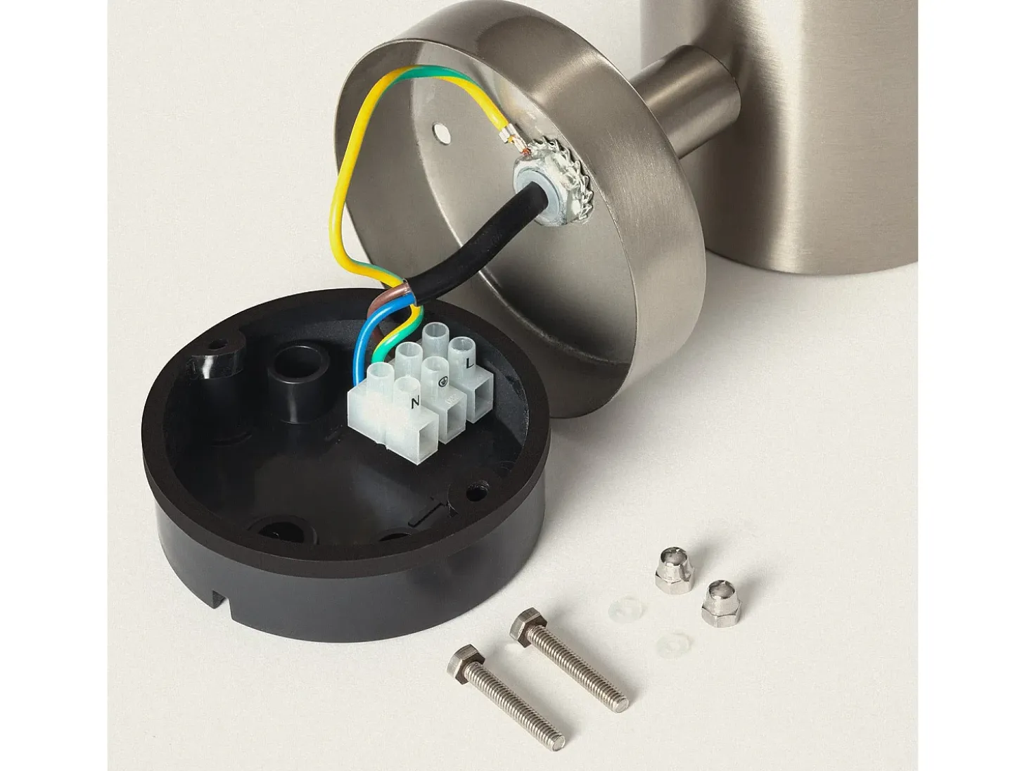 Lámpara de Pared Exterior LED 5W Acero Inoxidable Inti 3000K Blanco Cálido