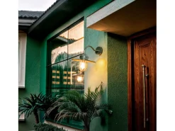 Lámpara de Pared Exterior Aluminio Adaoua Verde