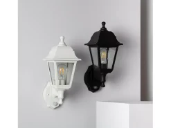 Lámpara de Pared Exterior con Detector de Movimiento PIR Mini Villa Blanco