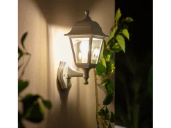 Lámpara de Pared Exterior con Detector de Movimiento PIR Mini Villa Blanco