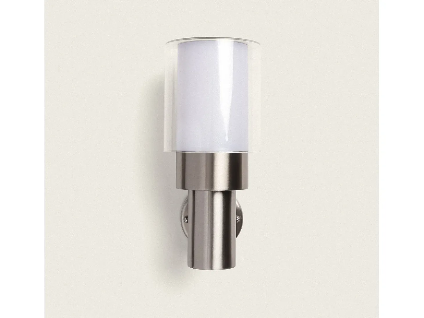 Lámpara de Pared Exterior Acero Inoxidable Martin Gris