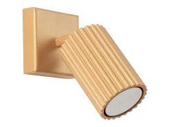 Lámpara de pared Gloow minimalista de aluminio - 1 fuentes luminosas 3000K - L.8 x A.8 cm - dorado