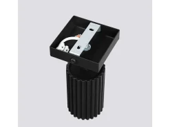 Lámpara de pared Gloow minimalista de aluminio - 1 fuentes luminosas 3000K - L.8 x A.8 cm - negro