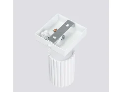 Lámpara de pared Gloow minimalista de aluminio - 1 fuentes luminosas 3000K - L.8 x A.8 cm - blanco
