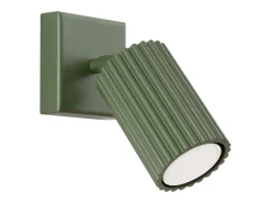Lámpara de pared Gloow minimalista de aluminio - 1 fuentes luminosas 3000K - L.8 x A.8 cm - verde oliva
