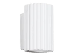 Lámpara de pared Gloow minimalista de aluminio - 1 fuentes luminosas 4000K - L.6,5 x A.10 cm - blanco