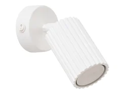 Lámpara de pared Gloow minimalista de aluminio - 1 fuentes luminosas 3000K - L.8 x A.16 cm - blanco