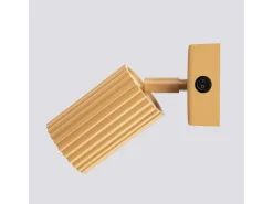 Lámpara de pared Gloow minimalista de aluminio - 1 fuentes luminosas 4000K - L.8 x A.16 cm - dorado