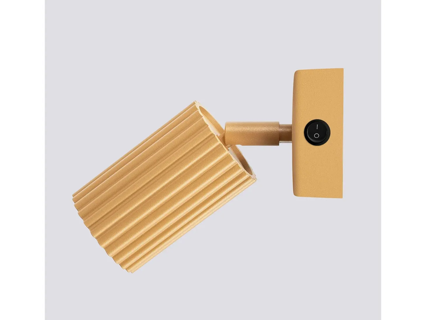 Lámpara de pared Gloow minimalista de aluminio - 1 fuentes luminosas 4000K - L.8 x A.16 cm - dorado