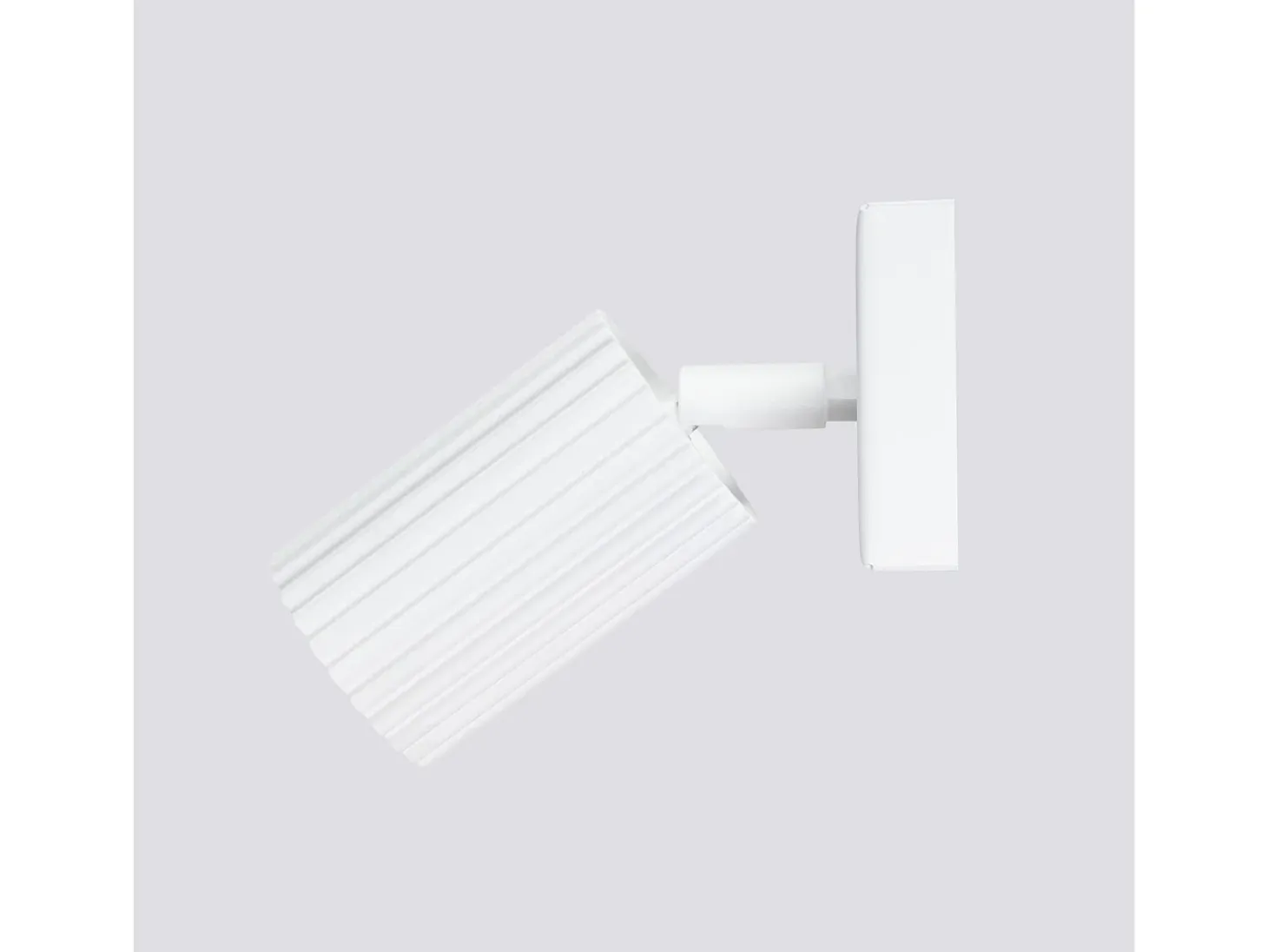 Lámpara de pared Gloow minimalista de aluminio - 1 fuentes luminosas 4000K - L.8 x A.8 cm - blanco