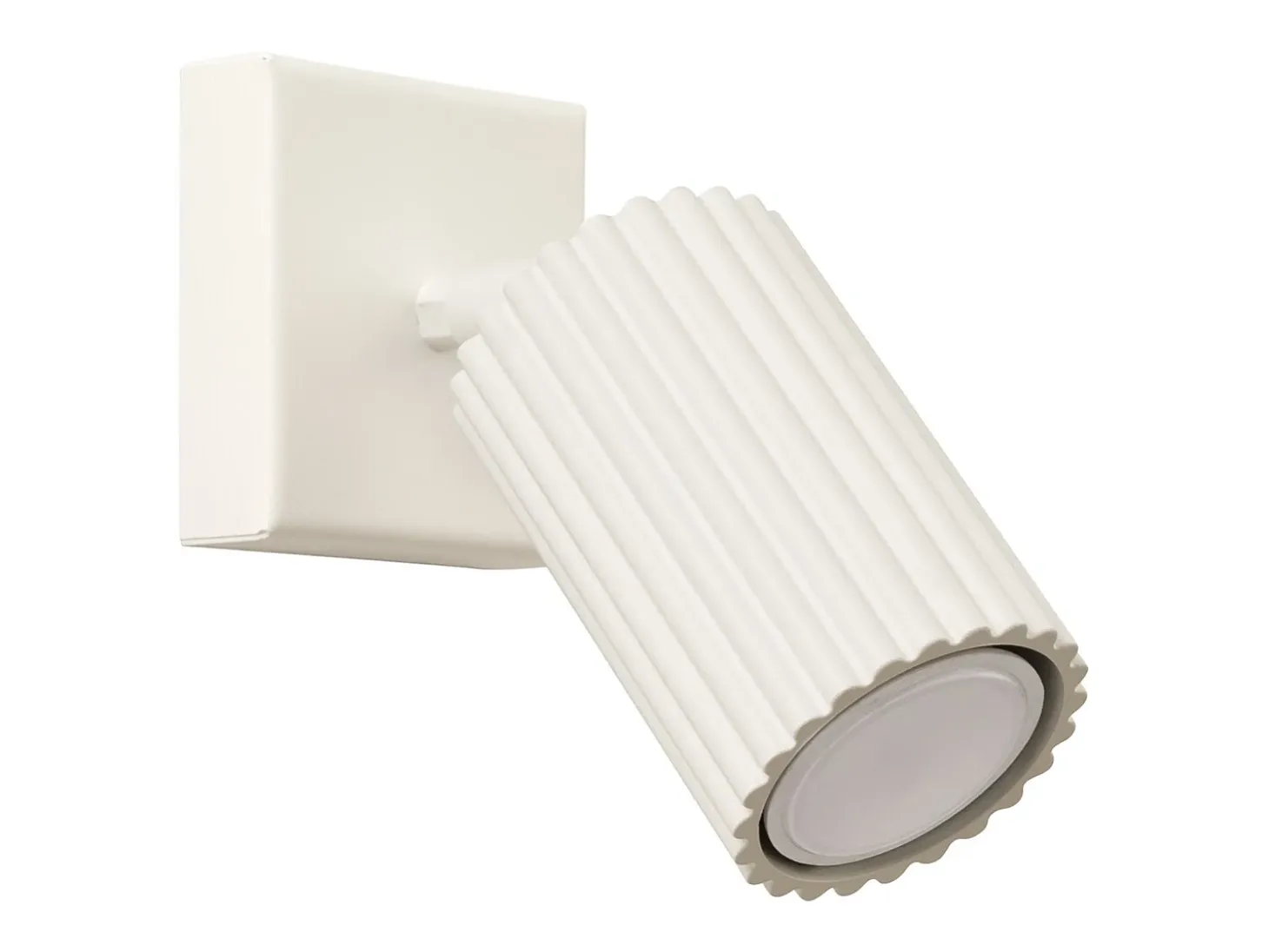Lámpara de pared Gloow minimalista de aluminio - 1 fuentes luminosas 4000K - L.8 x A.8 cm - beige