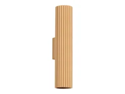 Lámpara de pared Gloow minimalista de aluminio - 2 fuentes luminosas 4000K - L.6,5 x A.30 cm - dorado