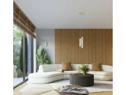 Lámpara de pared Gloow minimalista de aluminio - 1 fuentes luminosas 4000K - L.6,5 x A.10 cm - beige