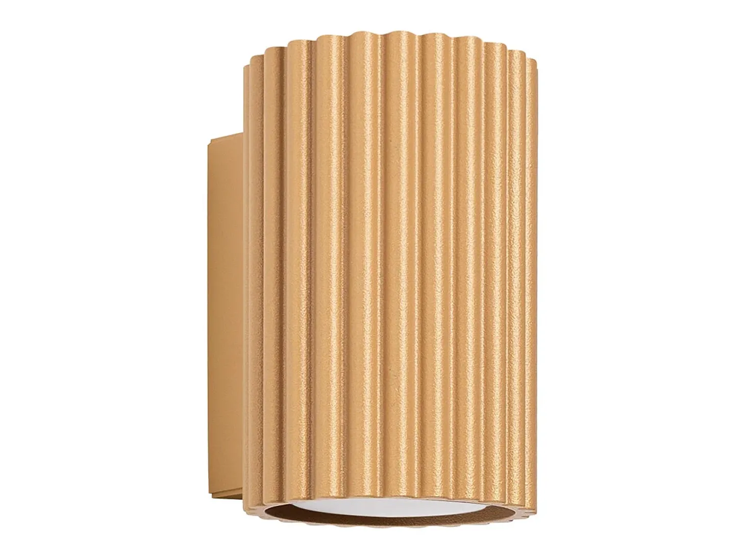Lámpara de pared Gloow minimalista de aluminio - 1 fuentes luminosas 4000K - L.6,5 x A.10 cm - dorado